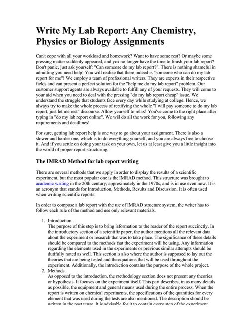 discussion example lab report|example of a good lab report.